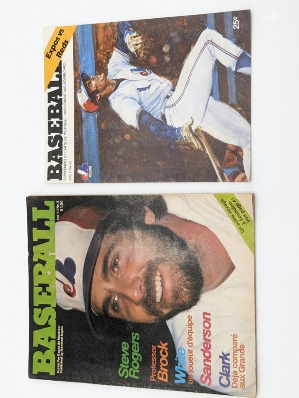1979 Montreal Expos Baseball Magazine & Completed Scorecard Insert vs Cincinnati
